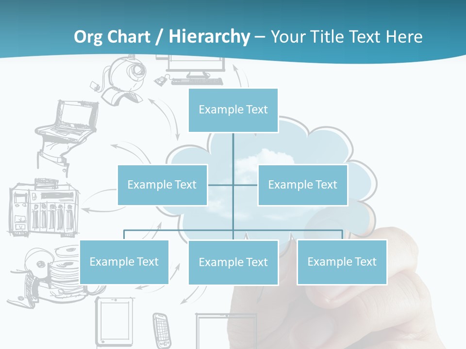 Businessman Server Idea PowerPoint Template
