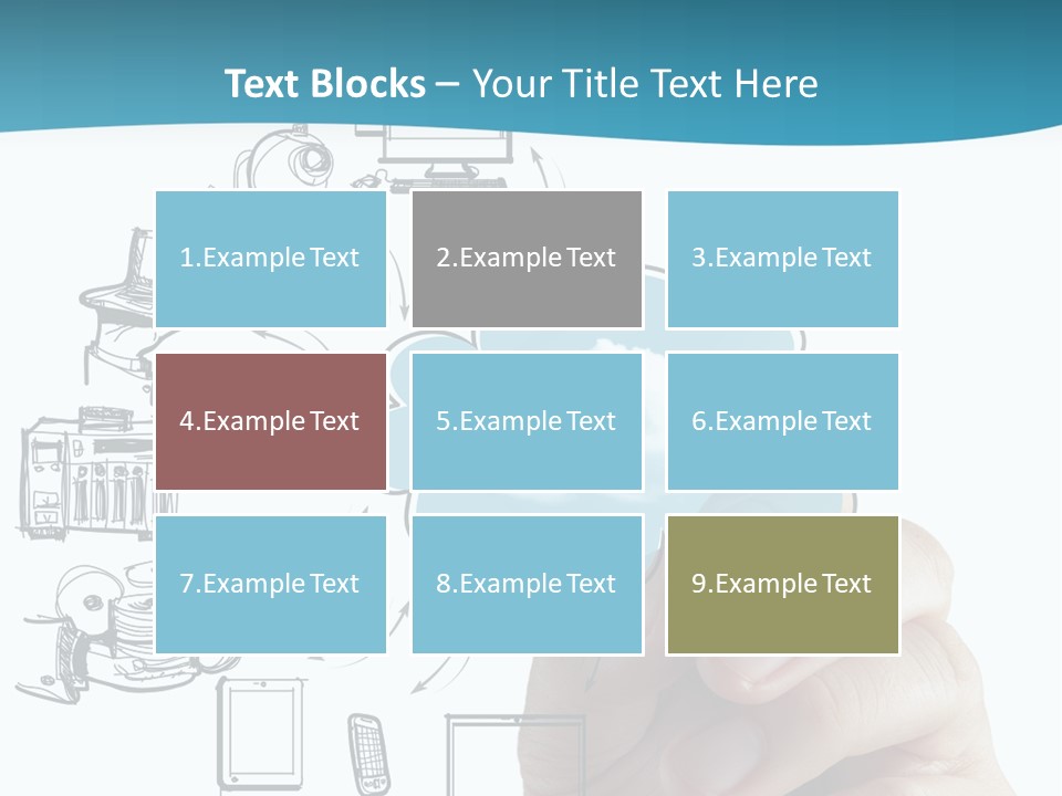 Businessman Server Idea PowerPoint Template