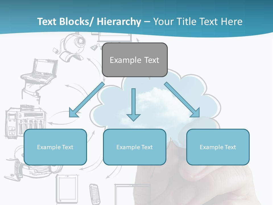 Businessman Server Idea PowerPoint Template