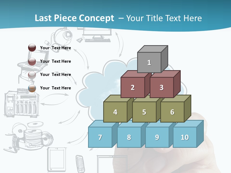 Businessman Server Idea PowerPoint Template