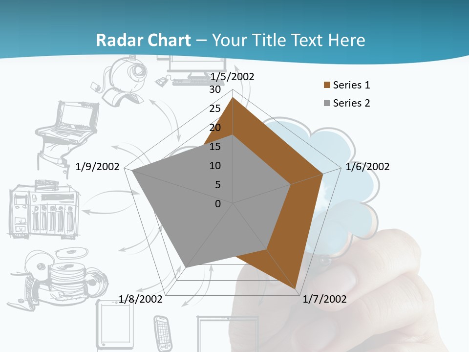 Businessman Server Idea PowerPoint Template