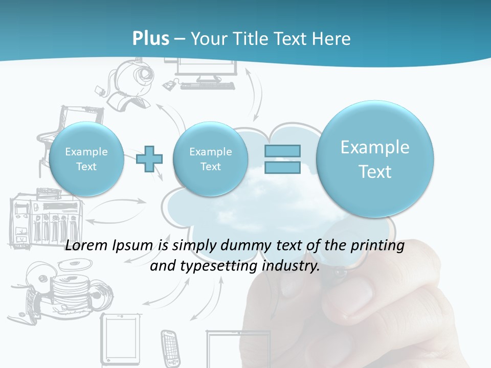 Businessman Server Idea PowerPoint Template