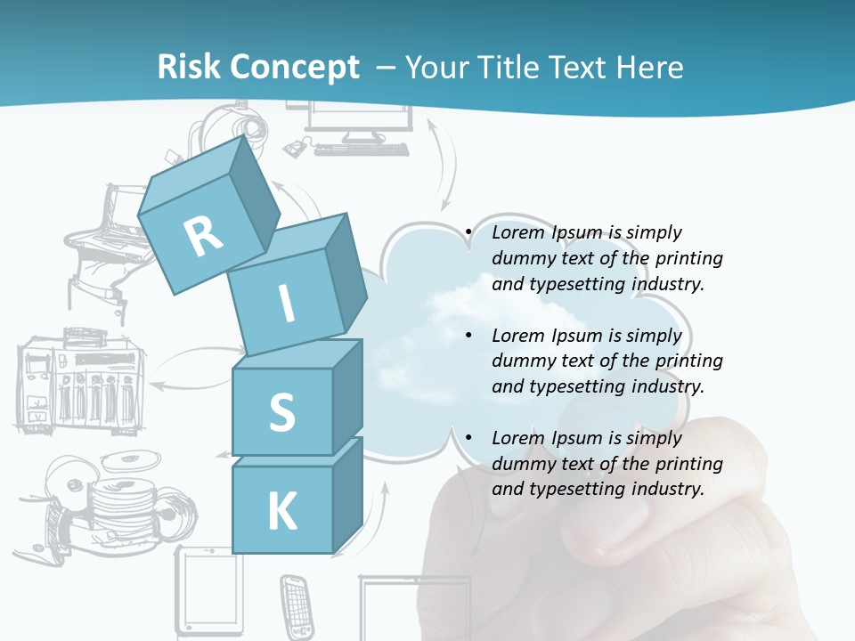 Businessman Server Idea PowerPoint Template