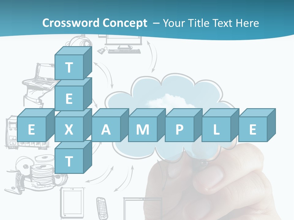 Businessman Server Idea PowerPoint Template