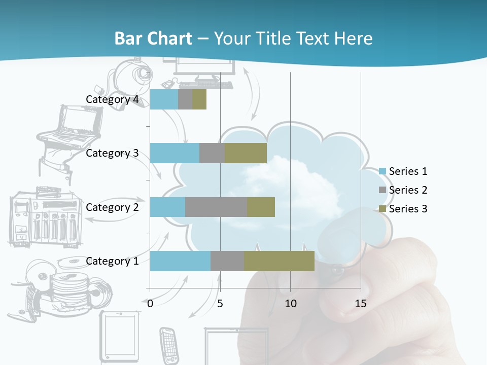 Businessman Server Idea PowerPoint Template