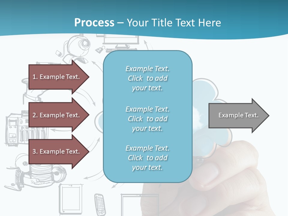Businessman Server Idea PowerPoint Template