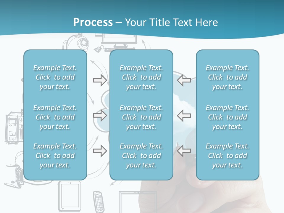 Businessman Server Idea PowerPoint Template