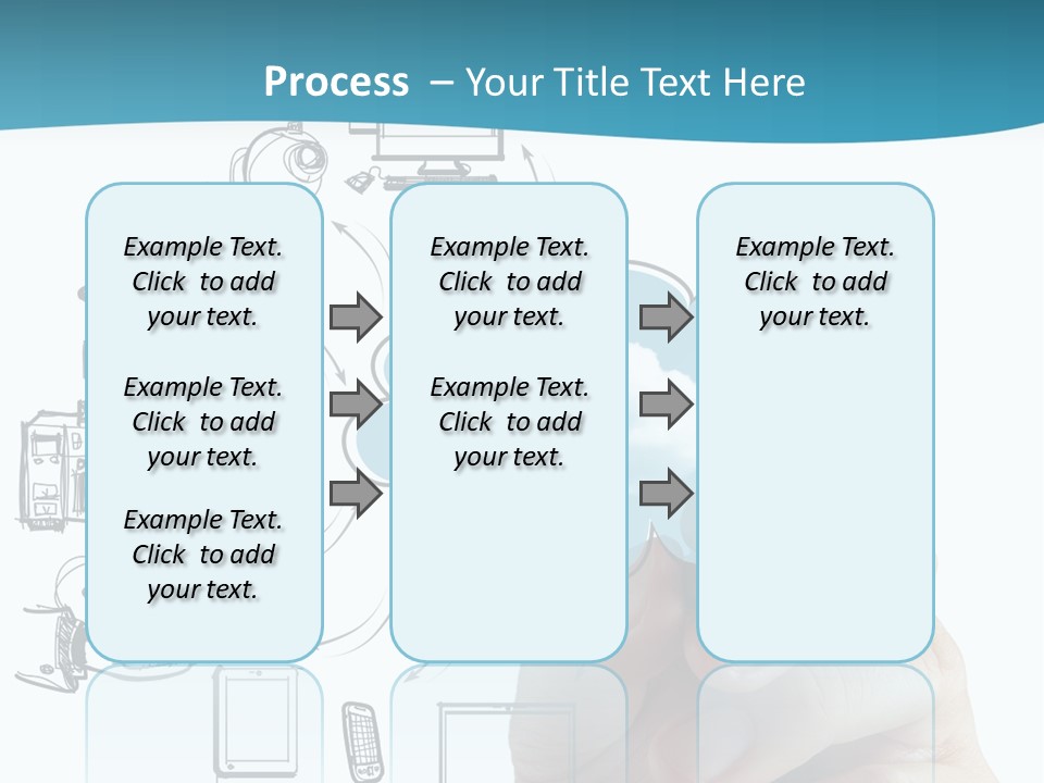 Businessman Server Idea PowerPoint Template