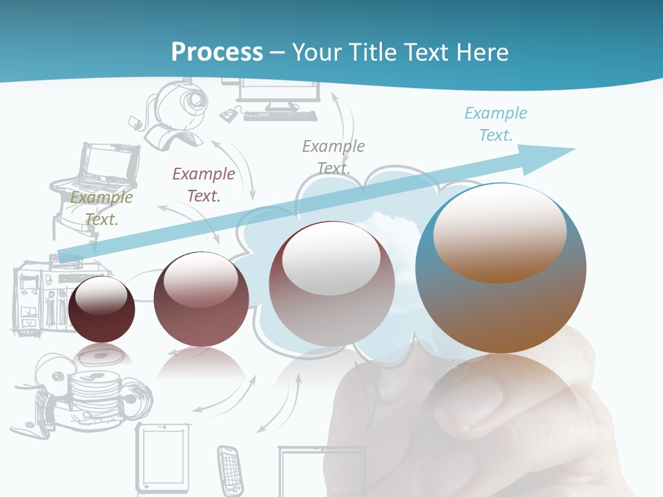 Businessman Server Idea PowerPoint Template