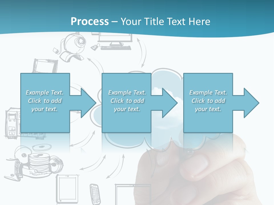 Businessman Server Idea PowerPoint Template