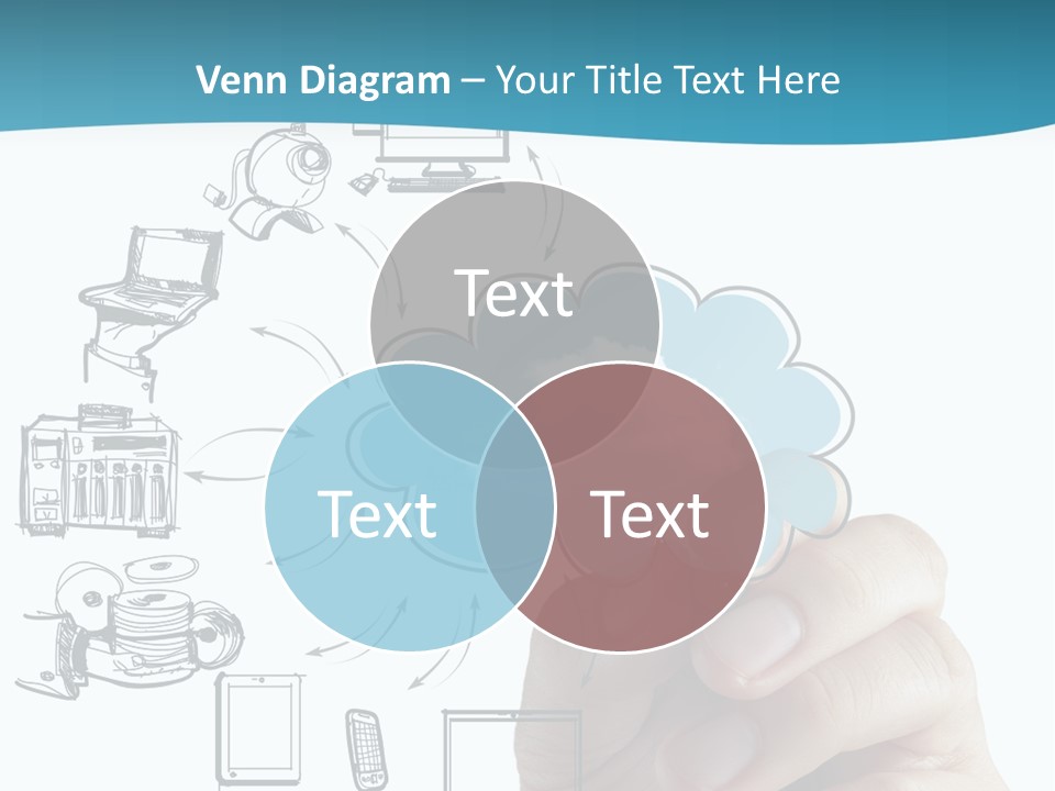 Businessman Server Idea PowerPoint Template