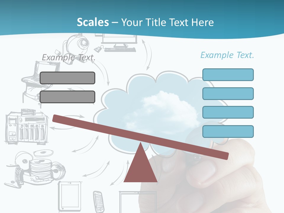 Businessman Server Idea PowerPoint Template