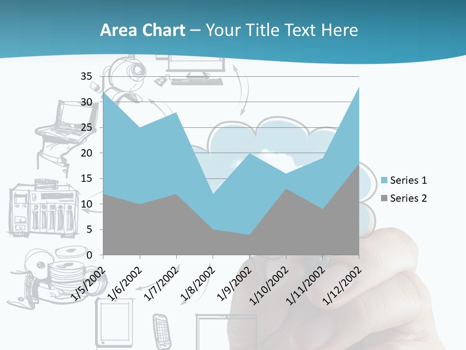 Businessman Server Idea PowerPoint Template