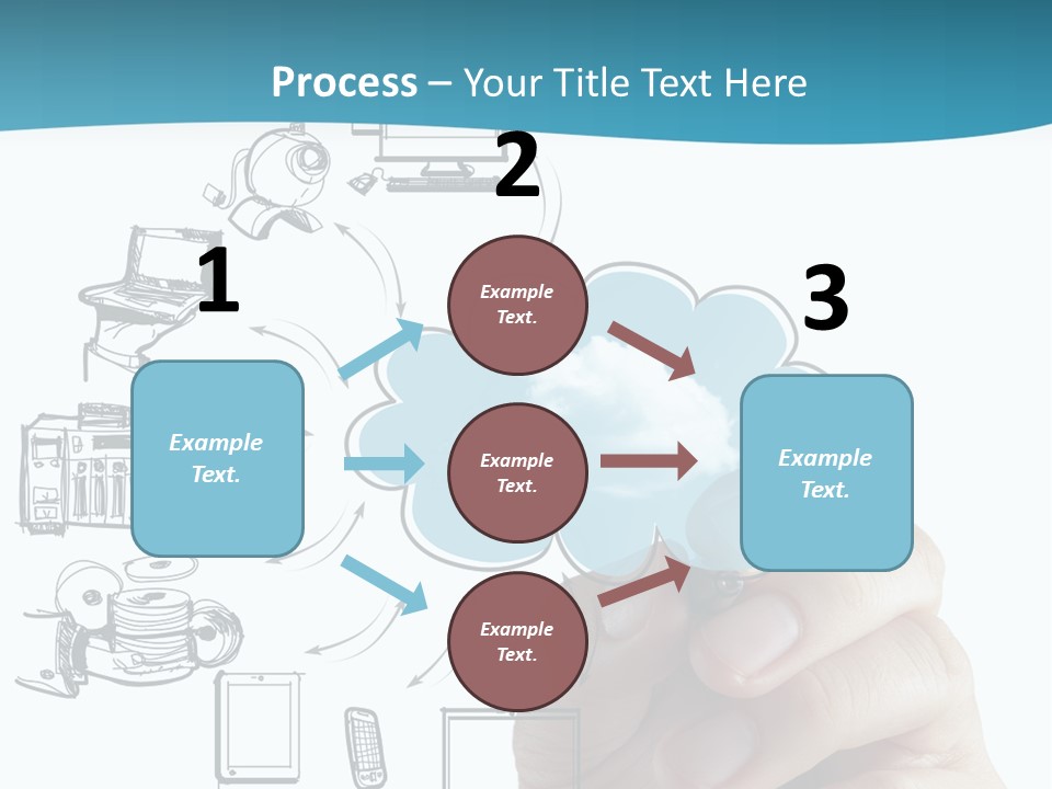 Businessman Server Idea PowerPoint Template