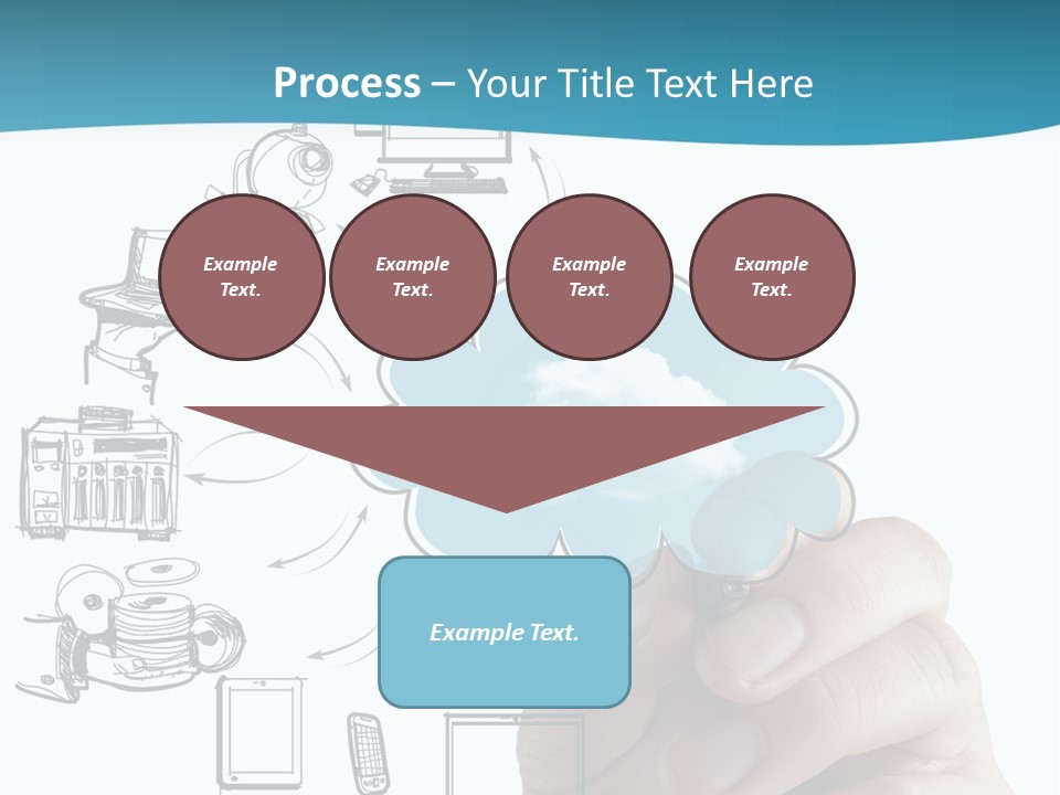 Businessman Server Idea PowerPoint Template