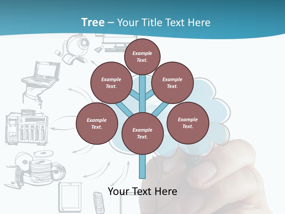 Businessman Server Idea PowerPoint Template