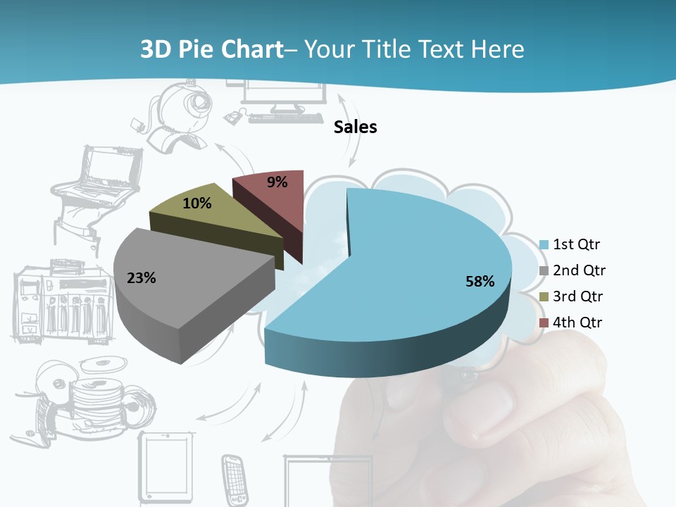 Businessman Server Idea PowerPoint Template