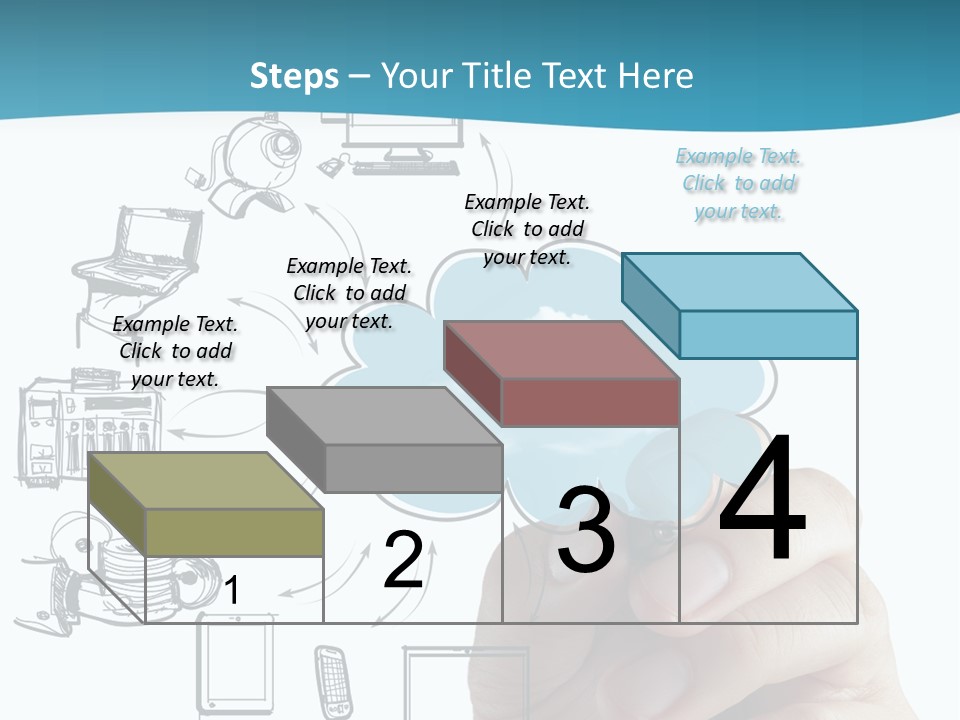 Businessman Server Idea PowerPoint Template