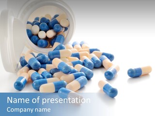 Isolated Color Medicine PowerPoint Template