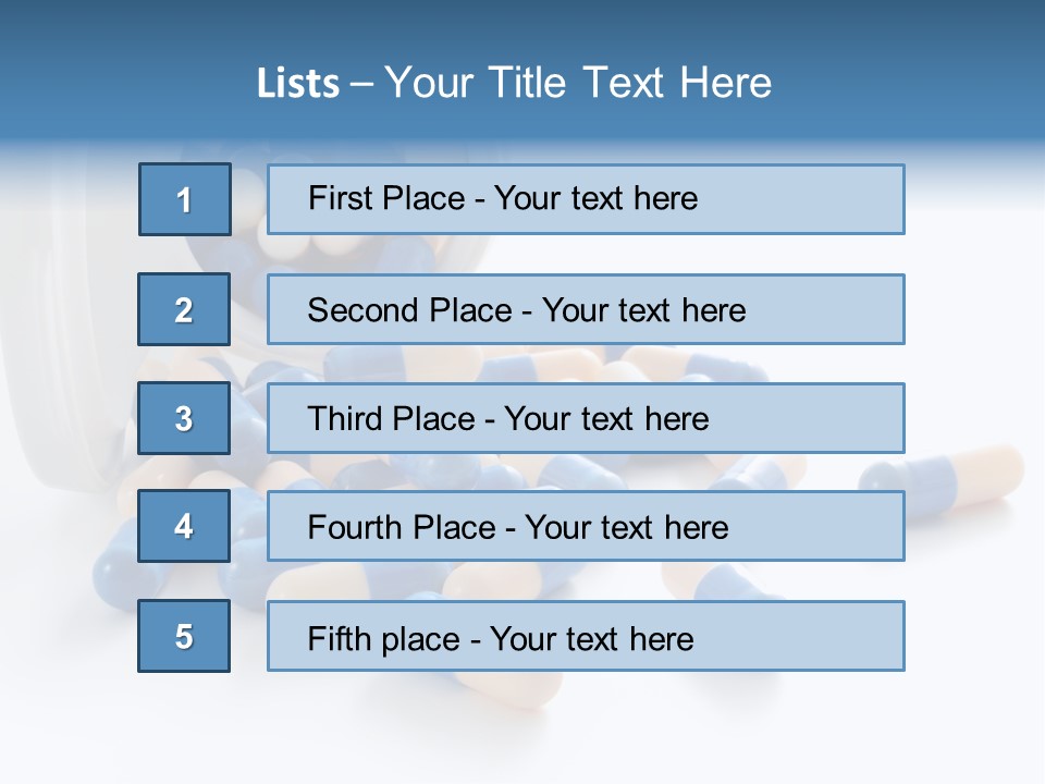 Isolated Color Medicine PowerPoint Template