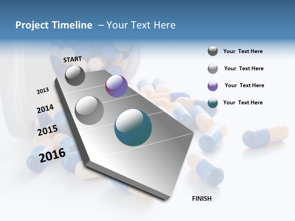 Isolated Color Medicine PowerPoint Template