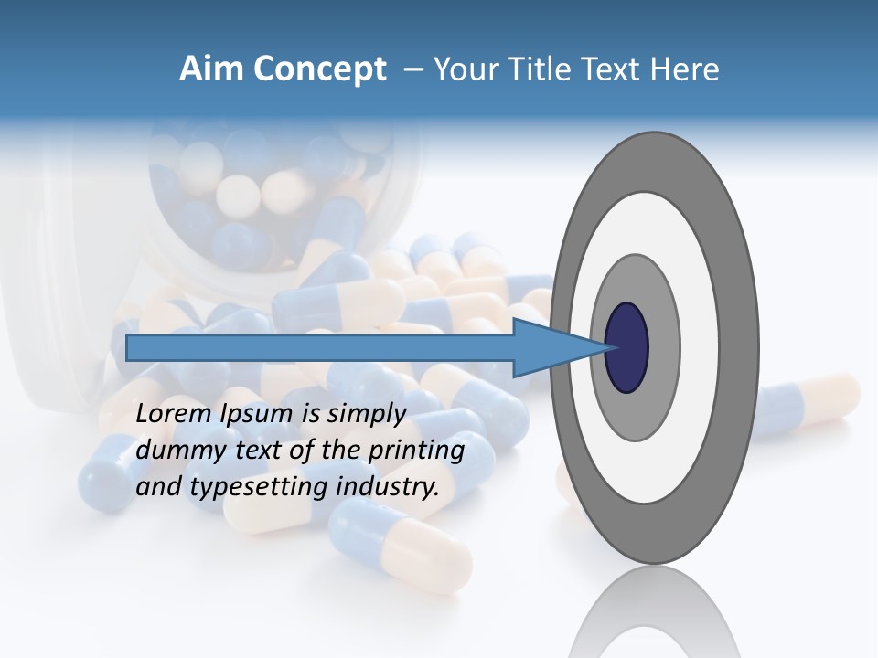 Isolated Color Medicine PowerPoint Template