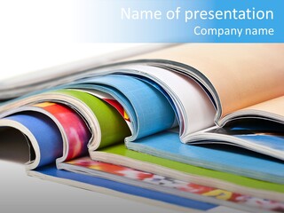 Magazine Article Literature PowerPoint Template