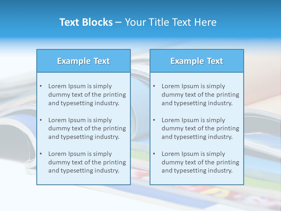 Magazine Article Literature PowerPoint Template