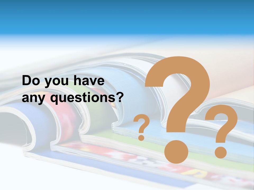 Magazine Article Literature PowerPoint Template