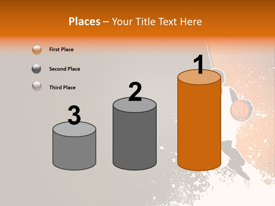 Orange Man Teamwork PowerPoint Template