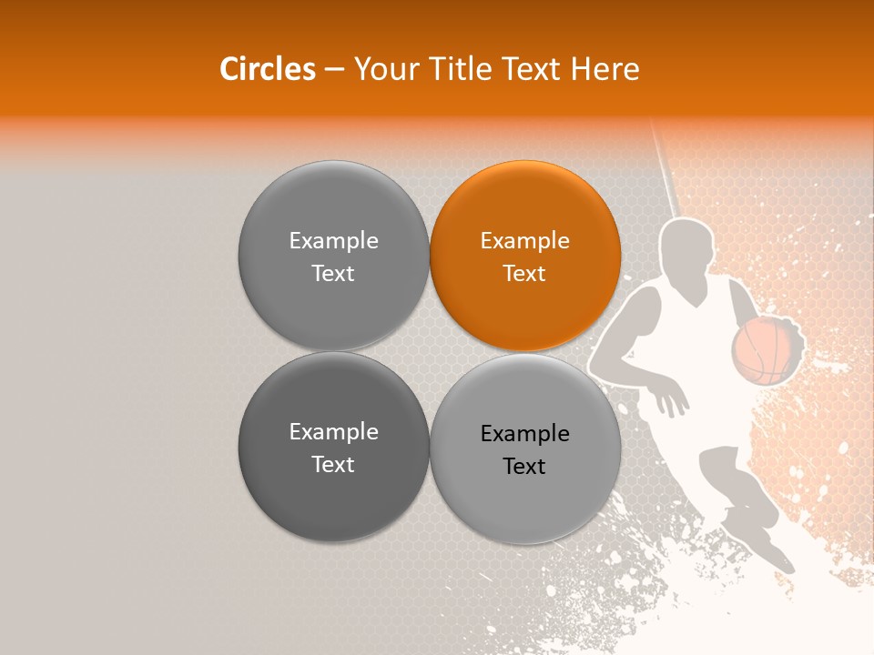 Orange Man Teamwork PowerPoint Template