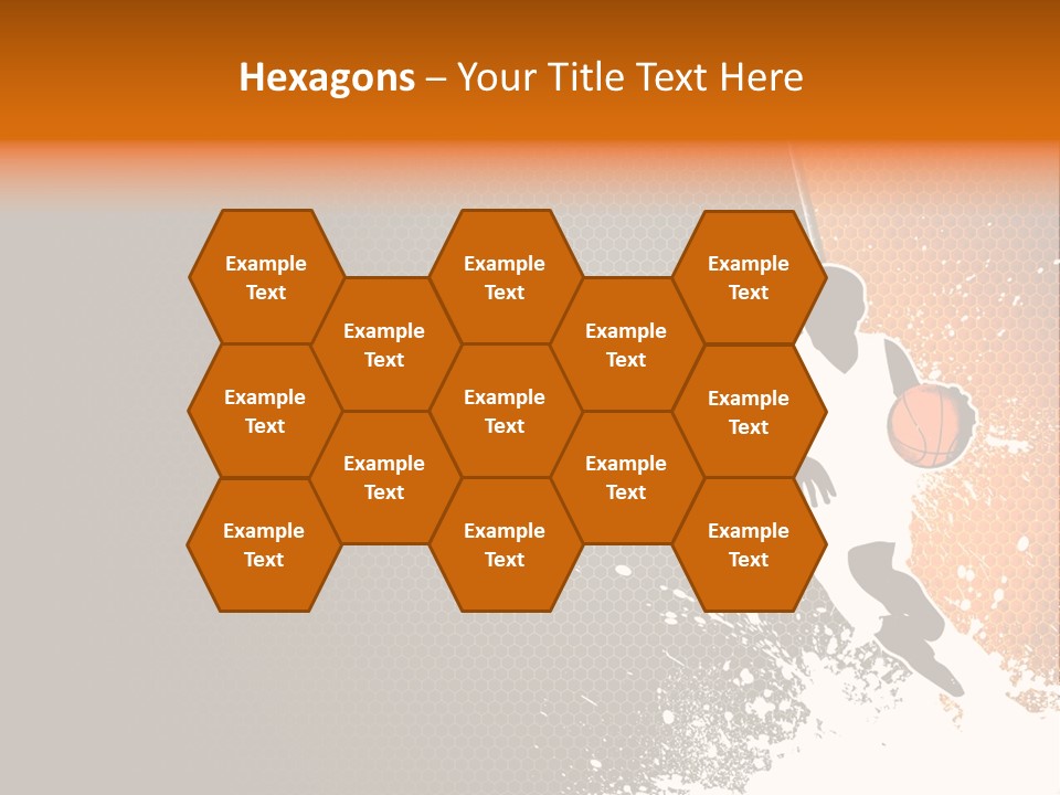 Orange Man Teamwork PowerPoint Template