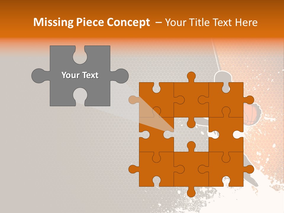 Orange Man Teamwork PowerPoint Template