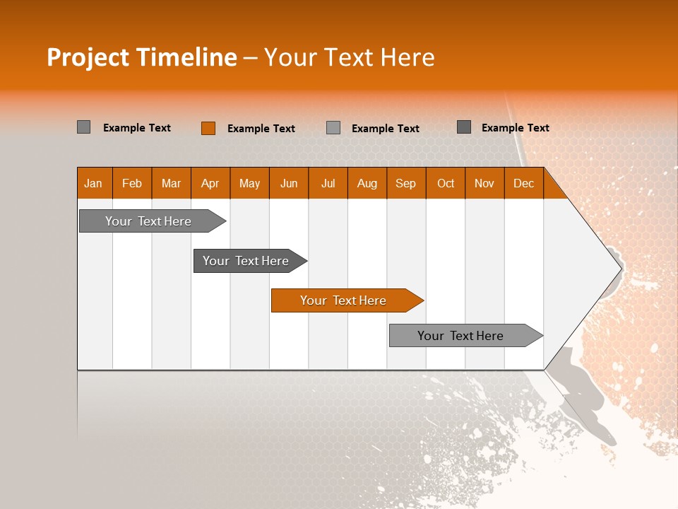Orange Man Teamwork PowerPoint Template