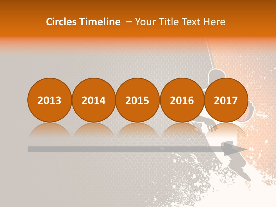 Orange Man Teamwork PowerPoint Template