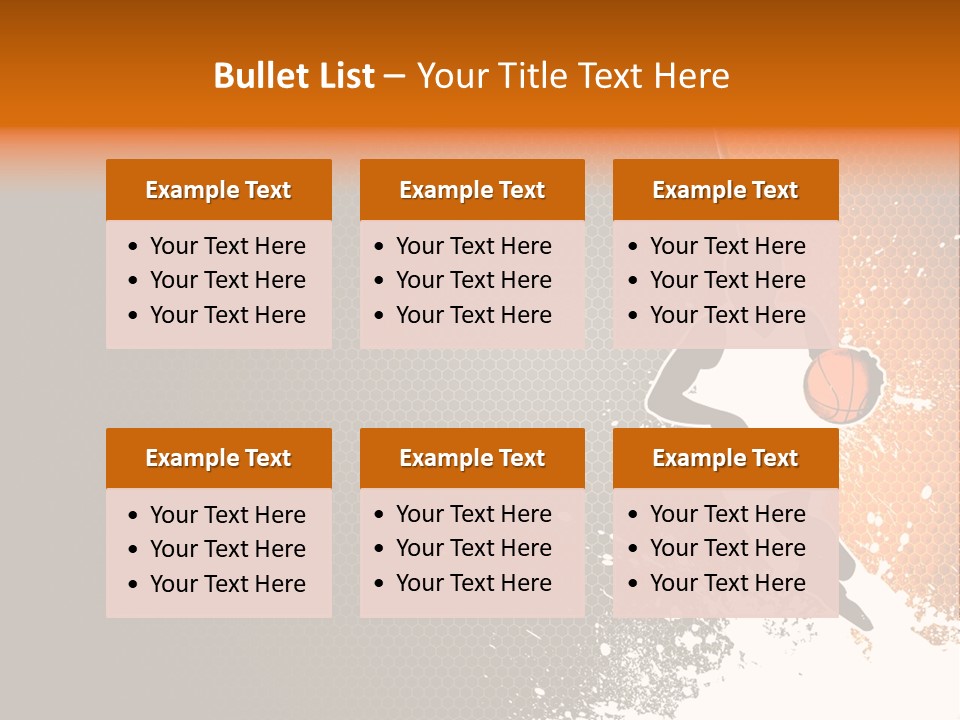 Orange Man Teamwork PowerPoint Template