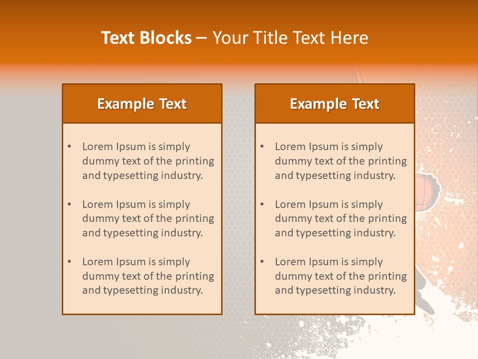Orange Man Teamwork PowerPoint Template