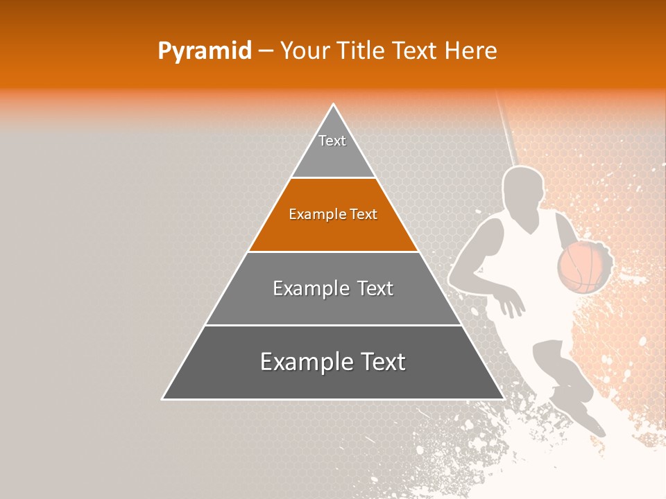 Orange Man Teamwork PowerPoint Template