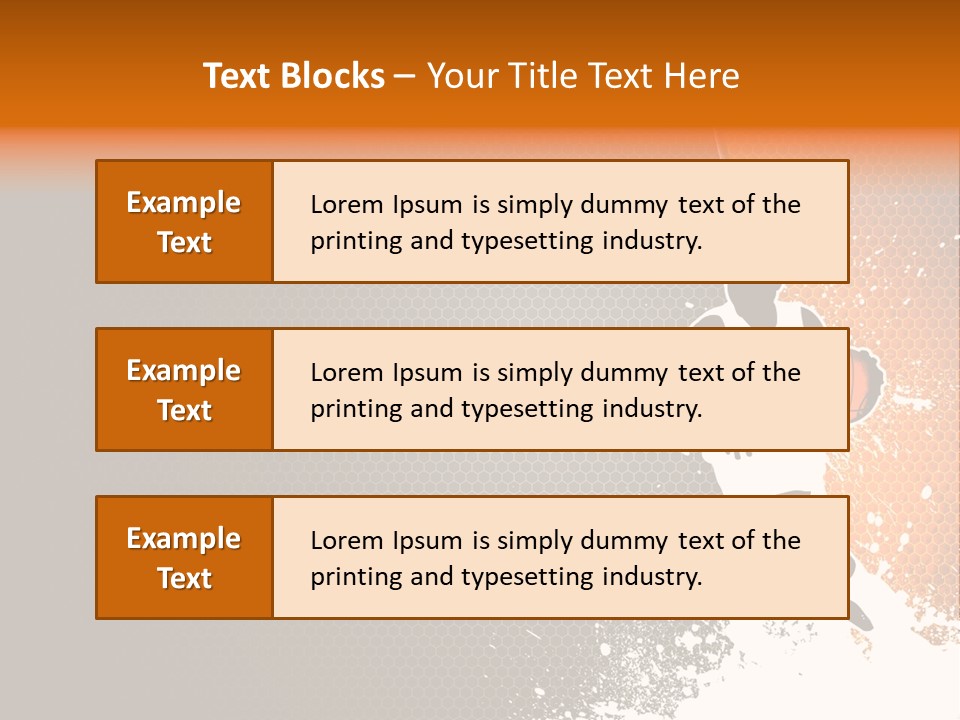 Orange Man Teamwork PowerPoint Template