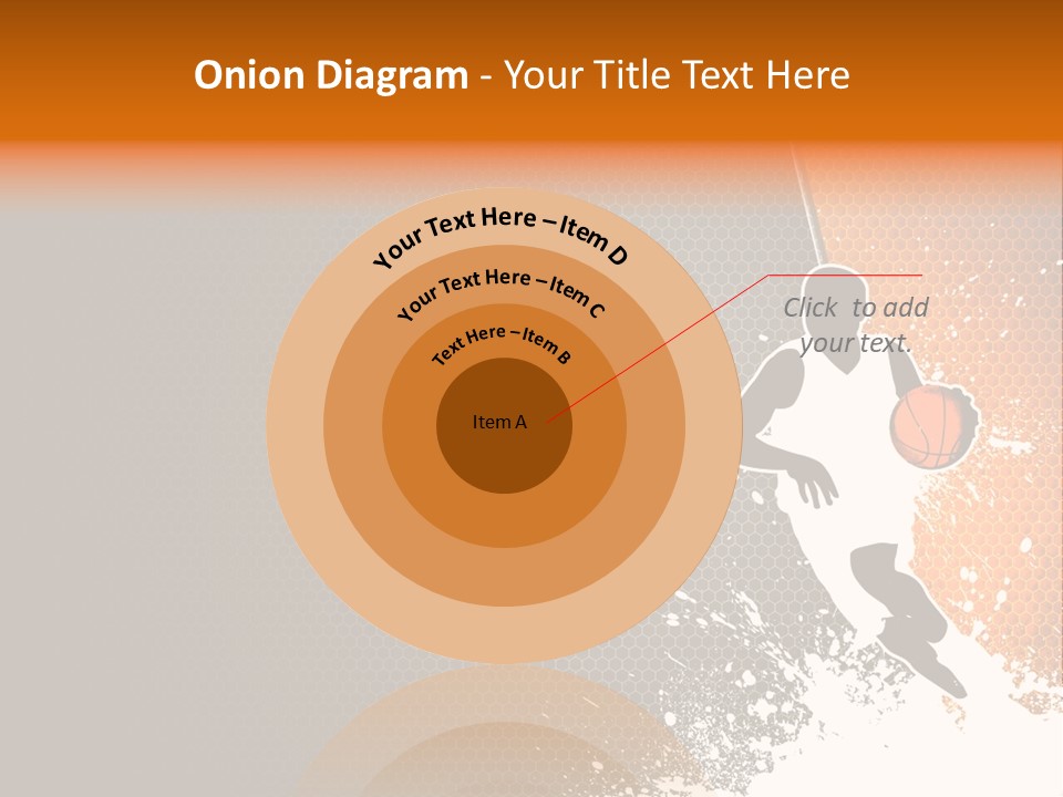 Orange Man Teamwork PowerPoint Template