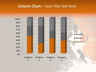 Orange Man Teamwork PowerPoint Template