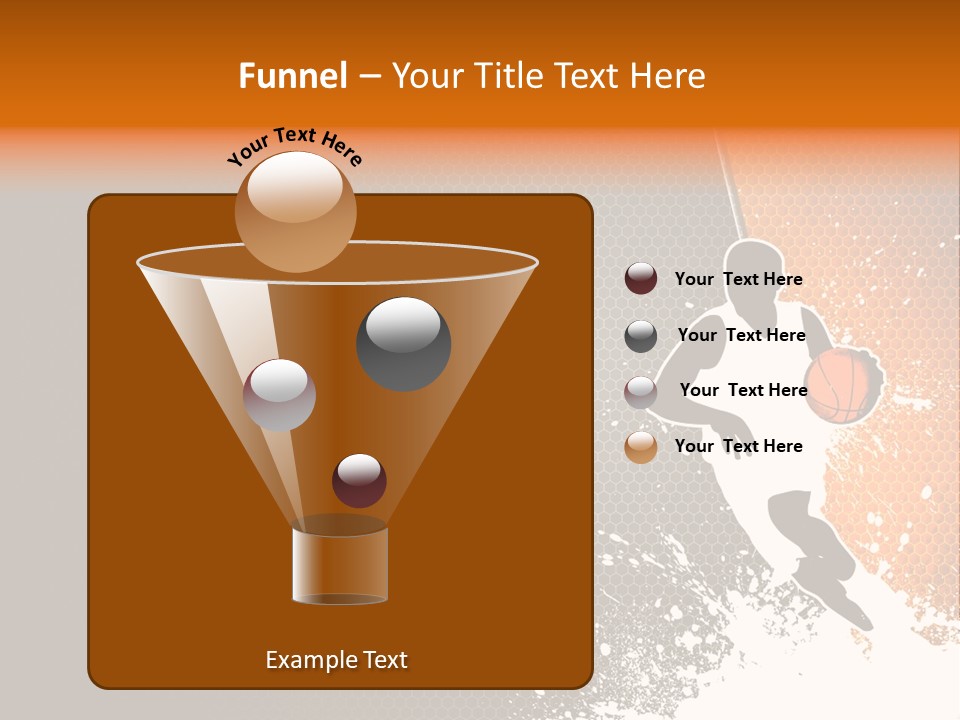 Orange Man Teamwork PowerPoint Template