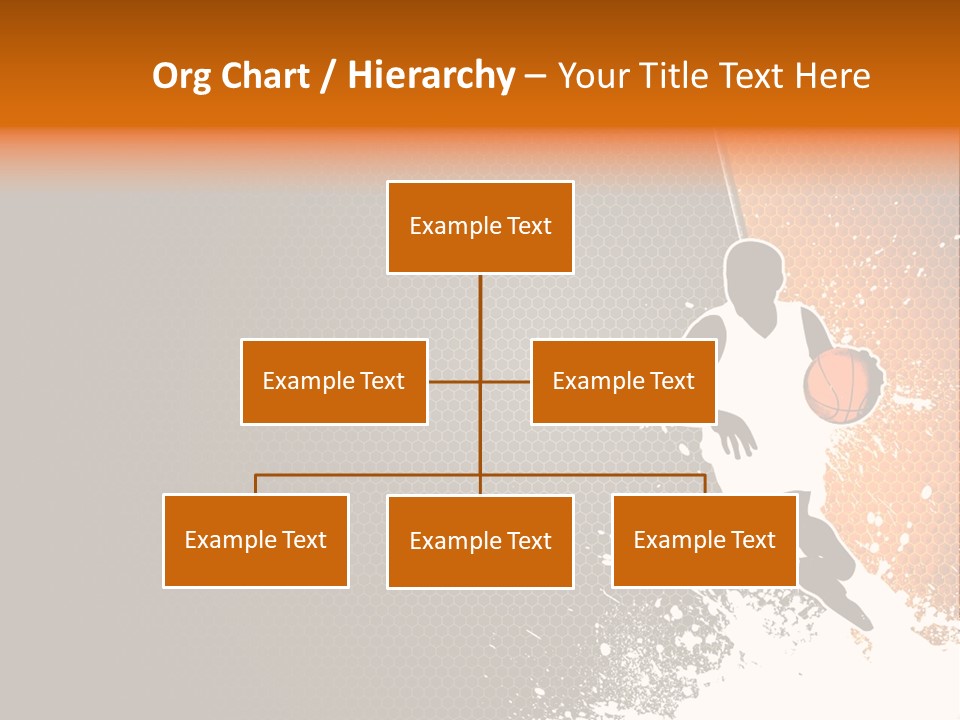 Orange Man Teamwork PowerPoint Template