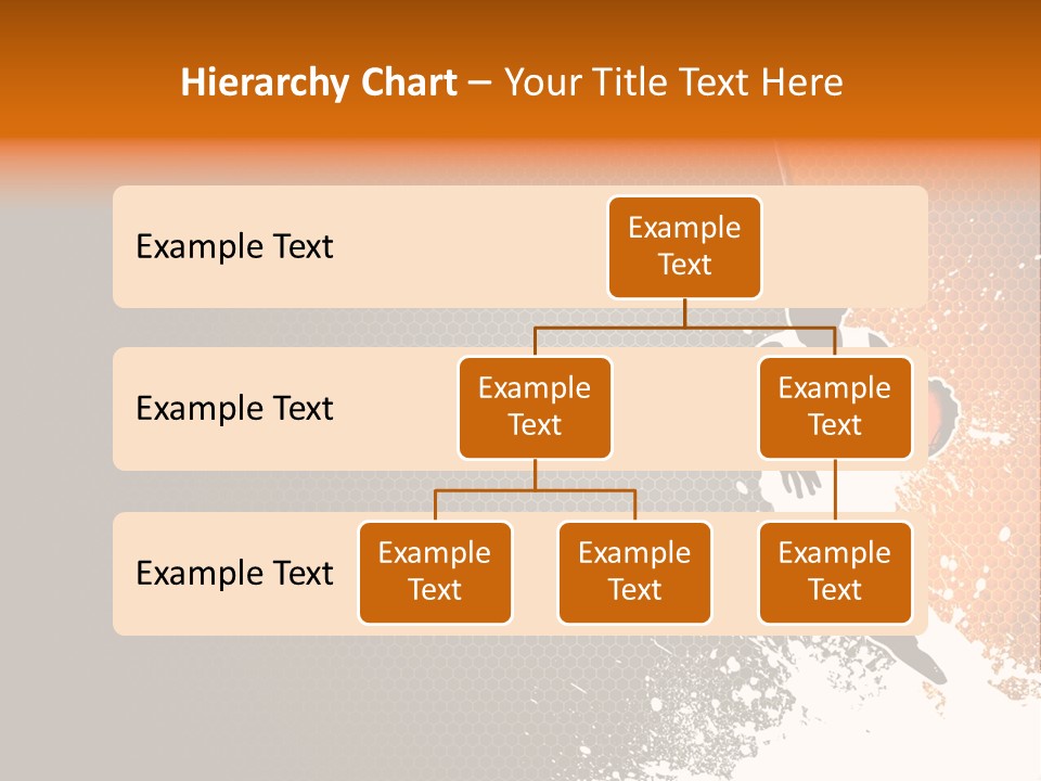 Orange Man Teamwork PowerPoint Template
