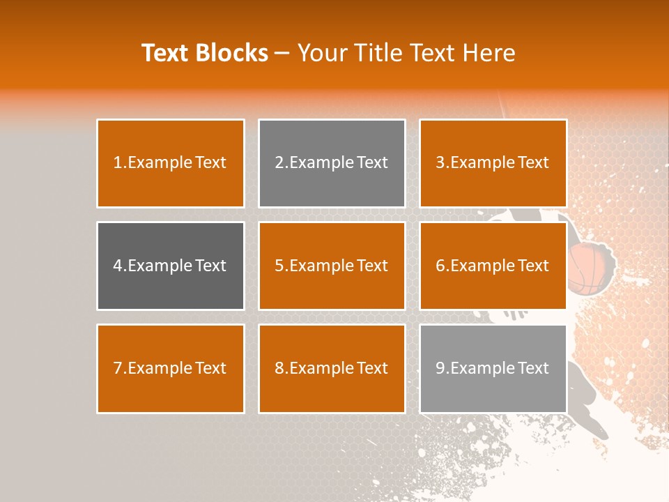 Orange Man Teamwork PowerPoint Template