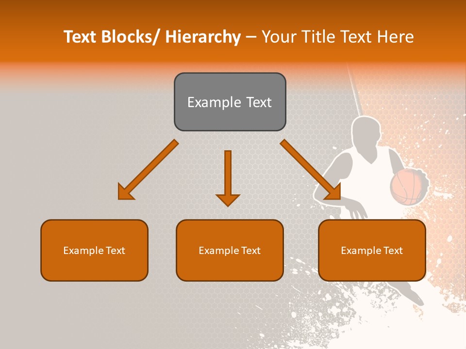 Orange Man Teamwork PowerPoint Template