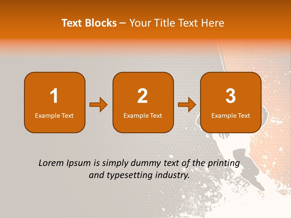 Orange Man Teamwork PowerPoint Template