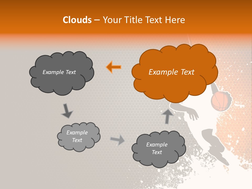 Orange Man Teamwork PowerPoint Template