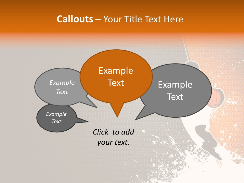 Orange Man Teamwork PowerPoint Template