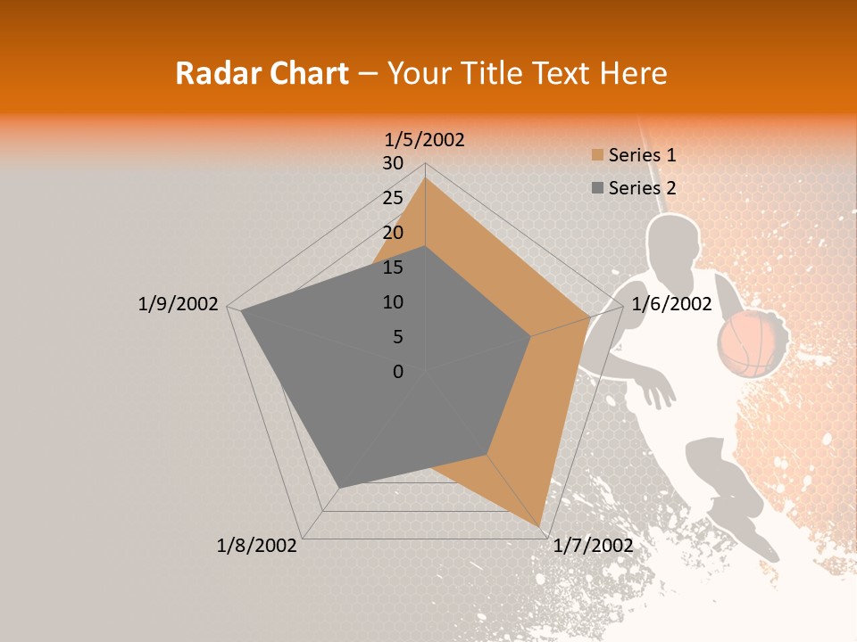 Orange Man Teamwork PowerPoint Template